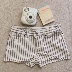madewell • vertical striped shorts